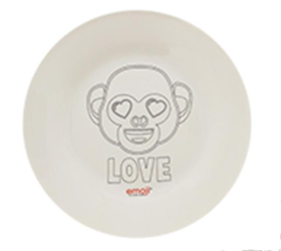 Emoji: Colour Your Own Plate RRP £3.99 CLEARANCE XL £2.99